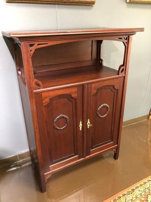 Antique Art Nouveau Cabinet in Mahogany-WMV-2040816