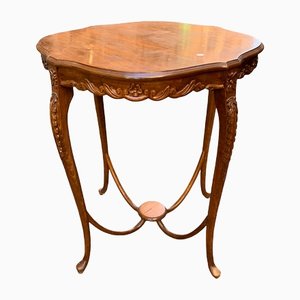 Antique Art Nouveau Carved Wooden Table-NUO-1348358