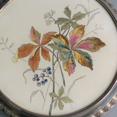 Antique Art Nouveau Ceramic Cake Plate-WK-767898