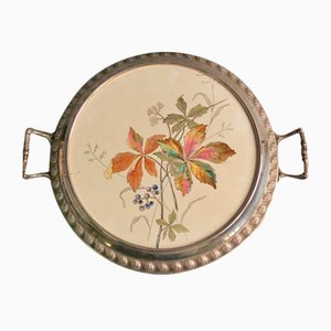 Antique Art Nouveau Ceramic Cake Plate-WK-767898