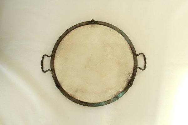 Antique Art Nouveau Ceramic Tray, Italy, 1910s-HUY-1768486