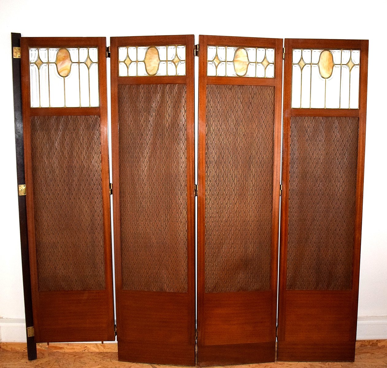 Antique Art Nouveau Folding Screen, Vienna