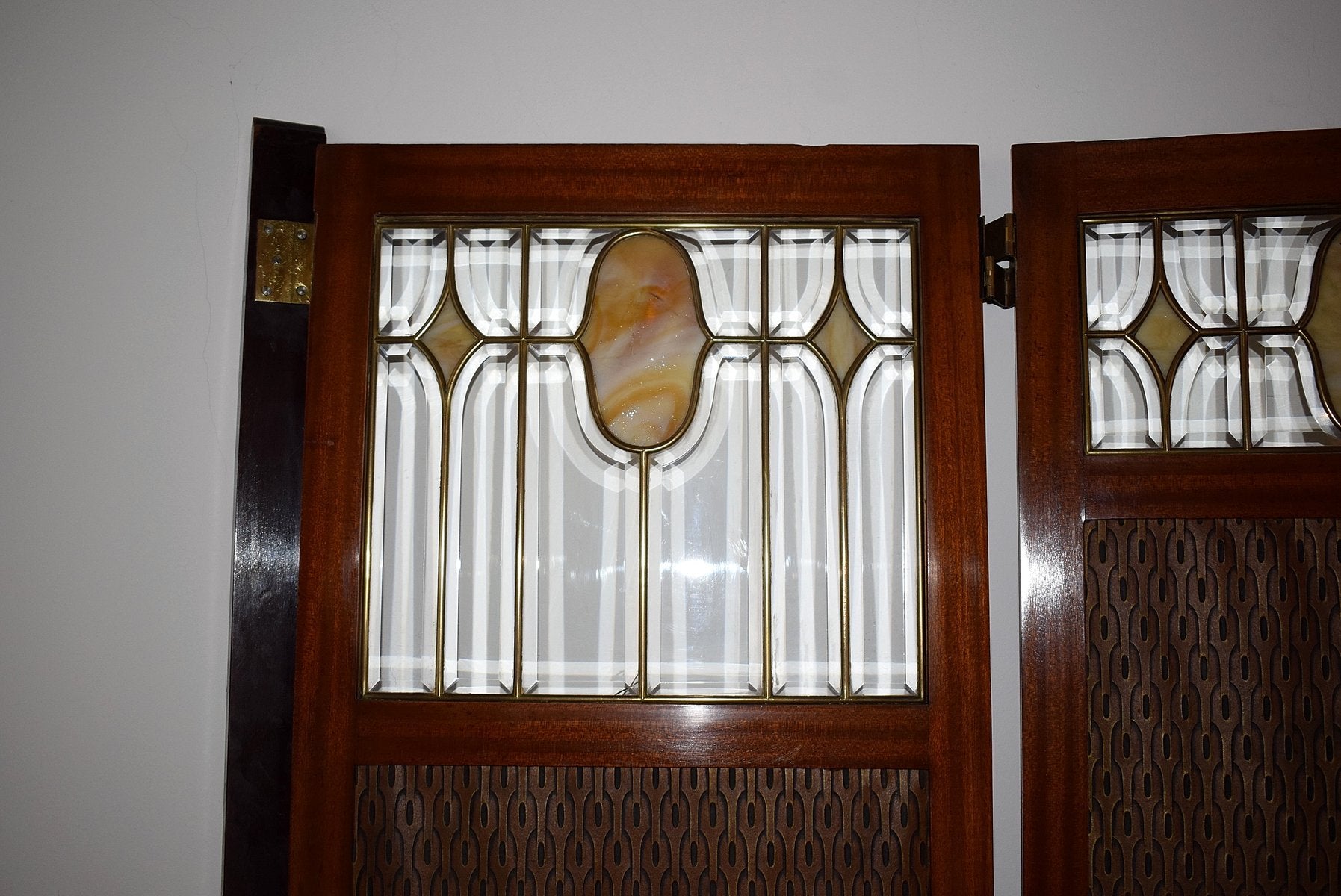 Antique Art Nouveau Folding Screen, Vienna