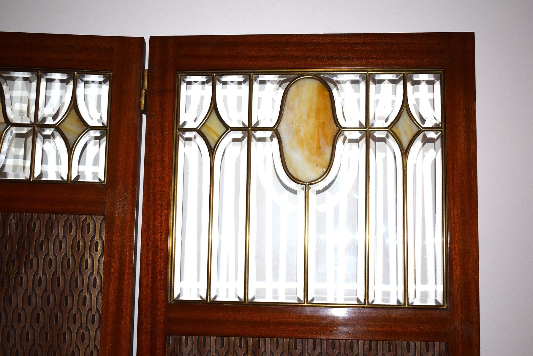 Antique Art Nouveau Folding Screen, Vienna