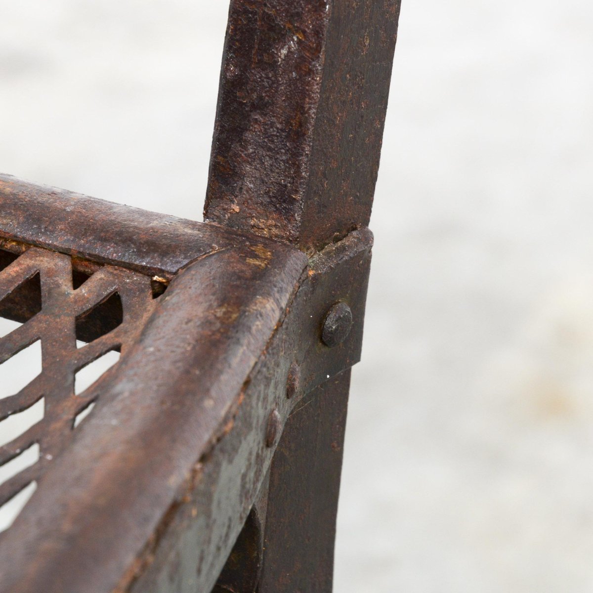 Antique Art Nouveau Garden Chair by G. Serrurier Bovy