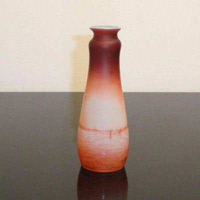 Antique Art Nouveau Glass Vase by D'Argental-YGE-590356