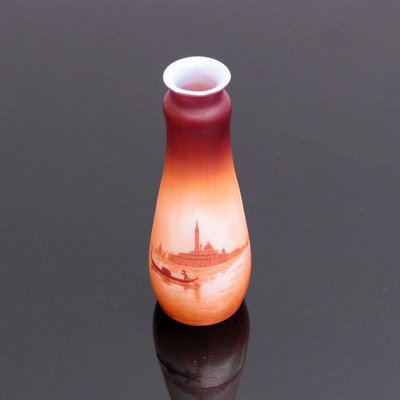 Antique Art Nouveau Glass Vase by D'Argental-YGE-590356