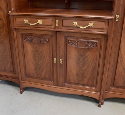 Antique Art Nouveau Mahogany Cabinet, 1900s-RVK-683489