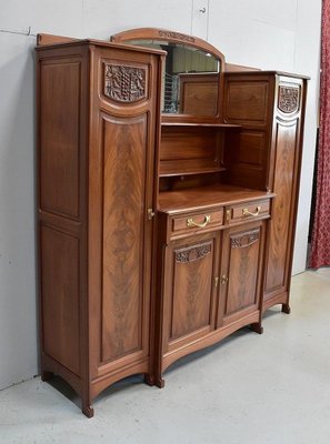 Antique Art Nouveau Mahogany Cabinet, 1900s-RVK-683489