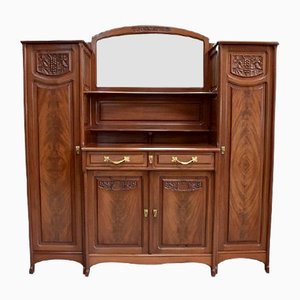 Antique Art Nouveau Mahogany Cabinet, 1900s-RVK-683489