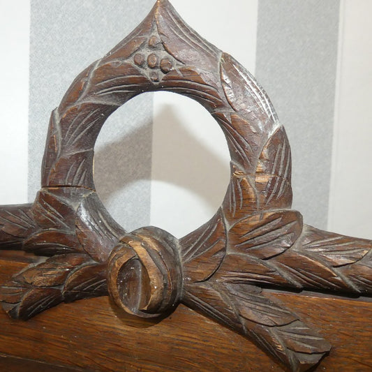 Antique Art Nouveau Oak Buffet, 1890s