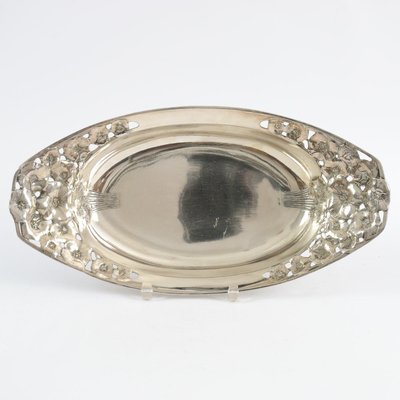 Antique Art Nouveau Pewter Bread Bowl from Kayser, 1900s-IXK-576698