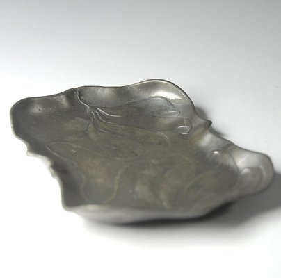 Antique Art Nouveau Pewter Dish from Walter Scherf & Co-GIW-573294