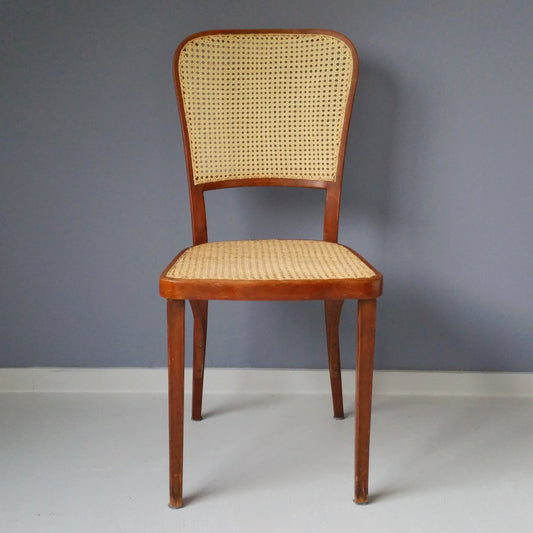 Antique Art Nouveau Rattan Dining Chair from Thonet