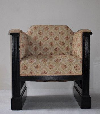 Antique Art Nouveau Viennese Club Chairs by Josef Hoffmann, Set of 2-VA-779769