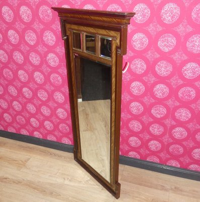 Antique Art Nouveau Wall Mirror in Oak-AFE-2027968