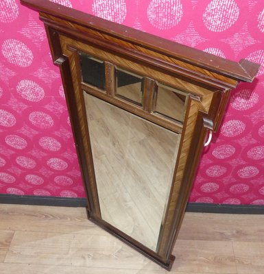 Antique Art Nouveau Wall Mirror in Oak-AFE-2027968