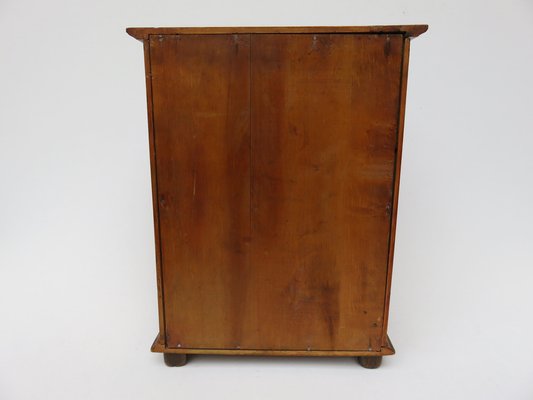 Antique Art Nouveau Wood Cabinet-EY-567319