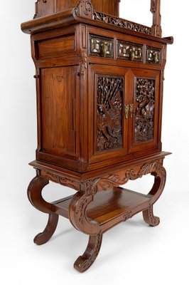 Antique Asian Cabinet in Carved Wood, 1880-XNH-1816669