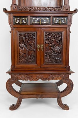 Antique Asian Cabinet in Carved Wood, 1880-XNH-1816669