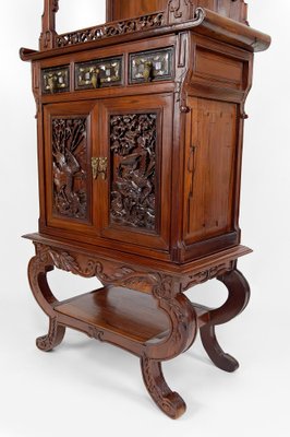 Antique Asian Cabinet in Carved Wood, 1880-XNH-1816669