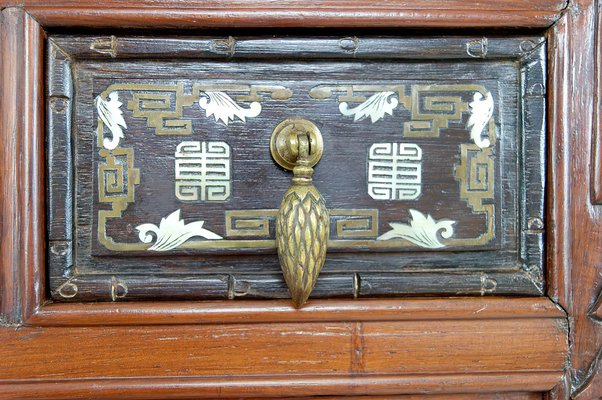 Antique Asian Cabinet in Carved Wood, 1880-XNH-1816669