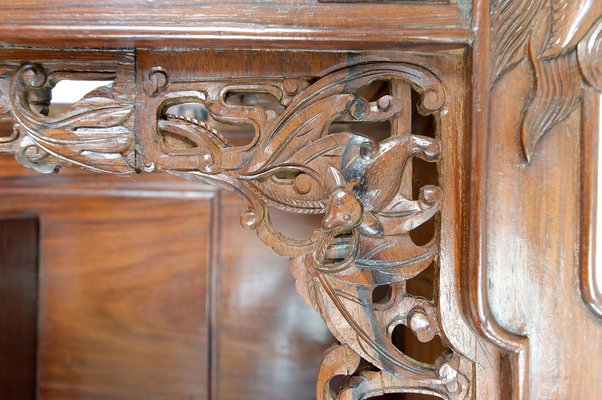 Antique Asian Cabinet in Carved Wood, 1880-XNH-1816669