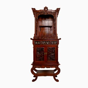 Antique Asian Cabinet in Carved Wood, 1880-XNH-1816669