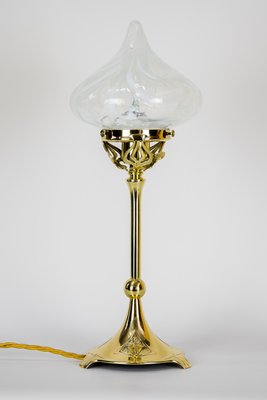 Antique Austrian Opaline Glass Table Lamp, 1905-SPD-873541