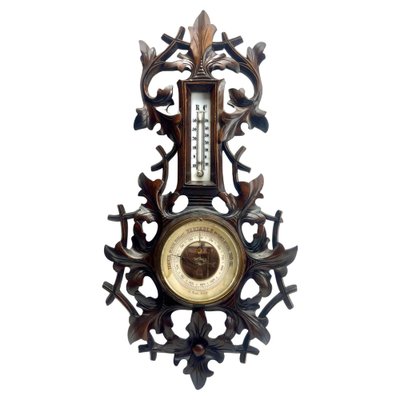 Antique Barometer with Thermometer, Belgium, 1910s-MJY-1738290