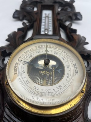 Antique Barometer with Thermometer, Belgium, 1910s-MJY-1738290