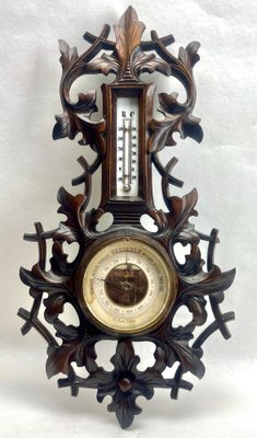 Antique Barometer with Thermometer, Belgium, 1910s-MJY-1738290