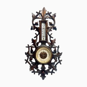 Antique Barometer with Thermometer, Belgium, 1910s-MJY-1738290