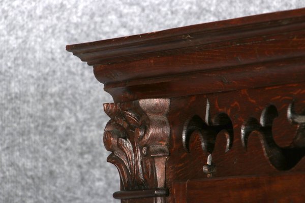 Antique Baroque Buffet Showcase in Oak, 18th Century-DXD-1148262