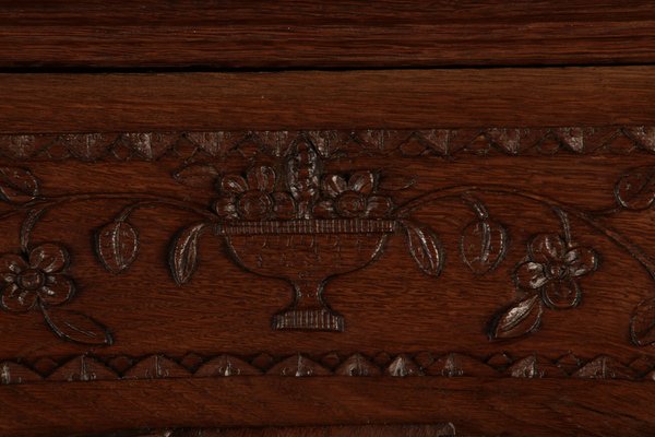 Antique Baroque Cabinet in Oak, 1820-DXD-1750241