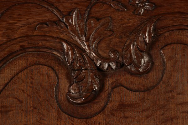 Antique Baroque Cabinet in Oak, 1820-DXD-1750241