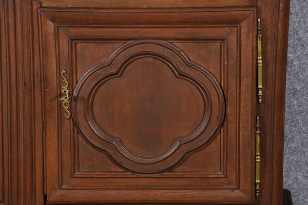 Antique Baroque Cupboard with Display Case Top, 18th Century-DXD-1148212