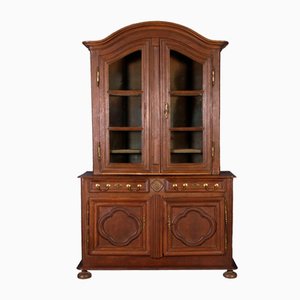 Antique Baroque Cupboard with Display Case Top, 18th Century-DXD-1148212