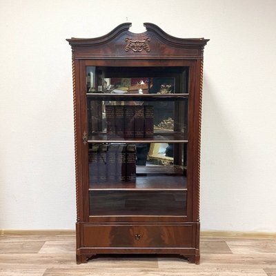 Antique Baroque Display Cabinet in Mahogany, 1860-ALF-2033488