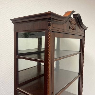 Antique Baroque Display Cabinet in Mahogany, 1860-ALF-2033488