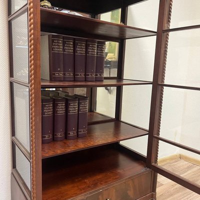 Antique Baroque Display Cabinet in Mahogany, 1860-ALF-2033488