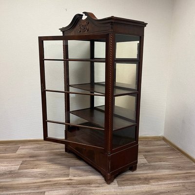 Antique Baroque Display Cabinet in Mahogany, 1860-ALF-2033488