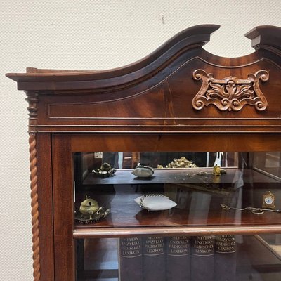 Antique Baroque Display Cabinet in Mahogany, 1860-ALF-2033488