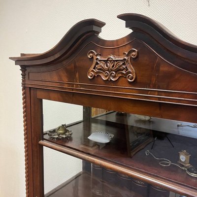 Antique Baroque Display Cabinet in Mahogany, 1860-ALF-2033488