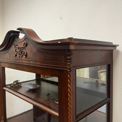 Antique Baroque Display Cabinet in Mahogany, 1860-ALF-2033488