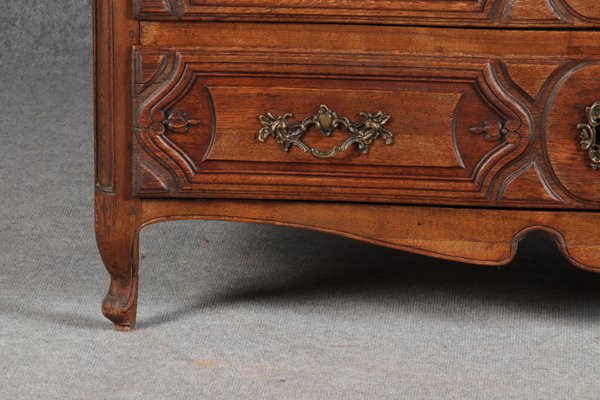 Antique Baroque Dresser in Oak with Carver, 18th Century-DXD-1148608