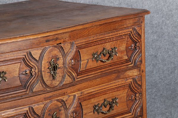 Antique Baroque Dresser in Oak with Carver, 18th Century-DXD-1148608