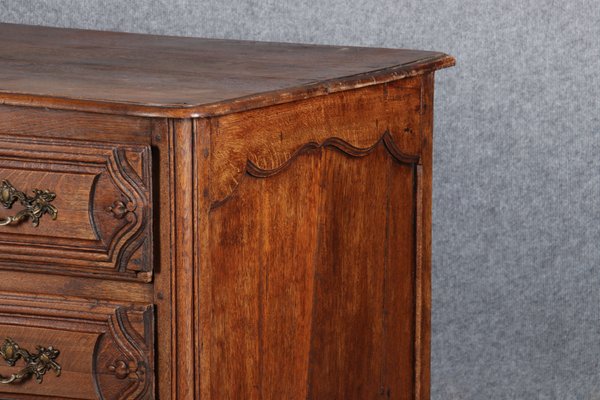 Antique Baroque Dresser in Oak with Carver, 18th Century-DXD-1148608