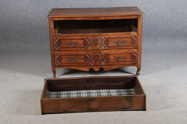 Antique Baroque Dresser in Oak with Carver, 18th Century-DXD-1148608