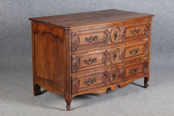 Antique Baroque Dresser in Oak with Carver, 18th Century-DXD-1148608